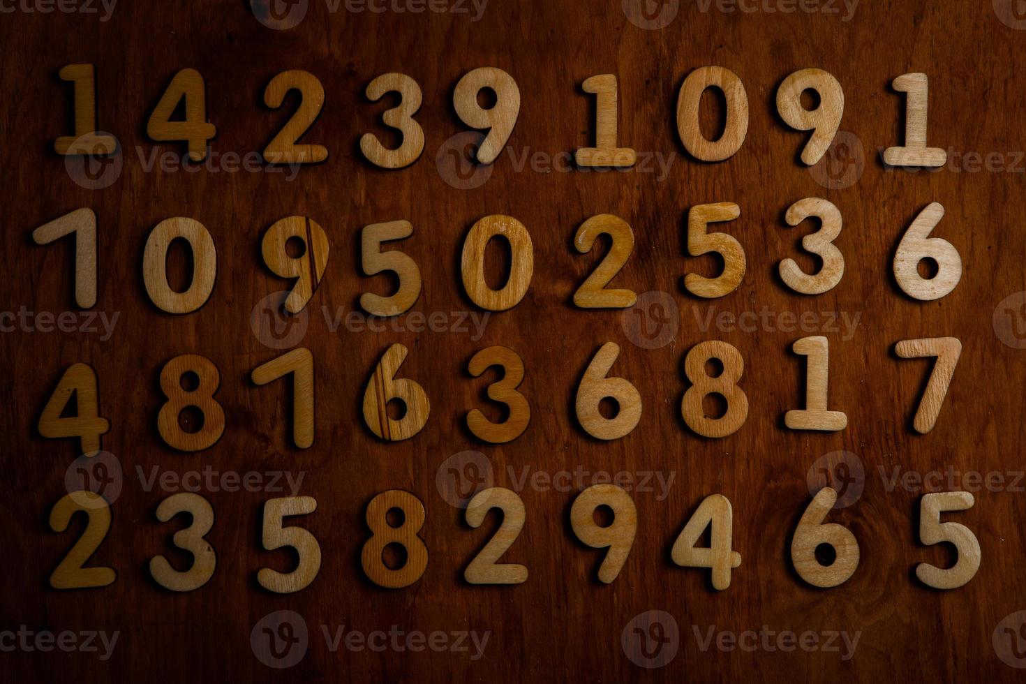 Background of numbers. from zero to nine. Numbers texture. Finance data concept. Mathematic. Seamless pattern with numbers. financial crisis concept. Business success. photo