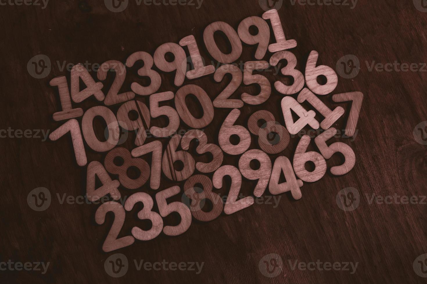 Background of numbers. from zero to nine. Numbers texture. Finance data concept. Mathematic. Seamless pattern with numbers. financial crisis concept. Business success. photo