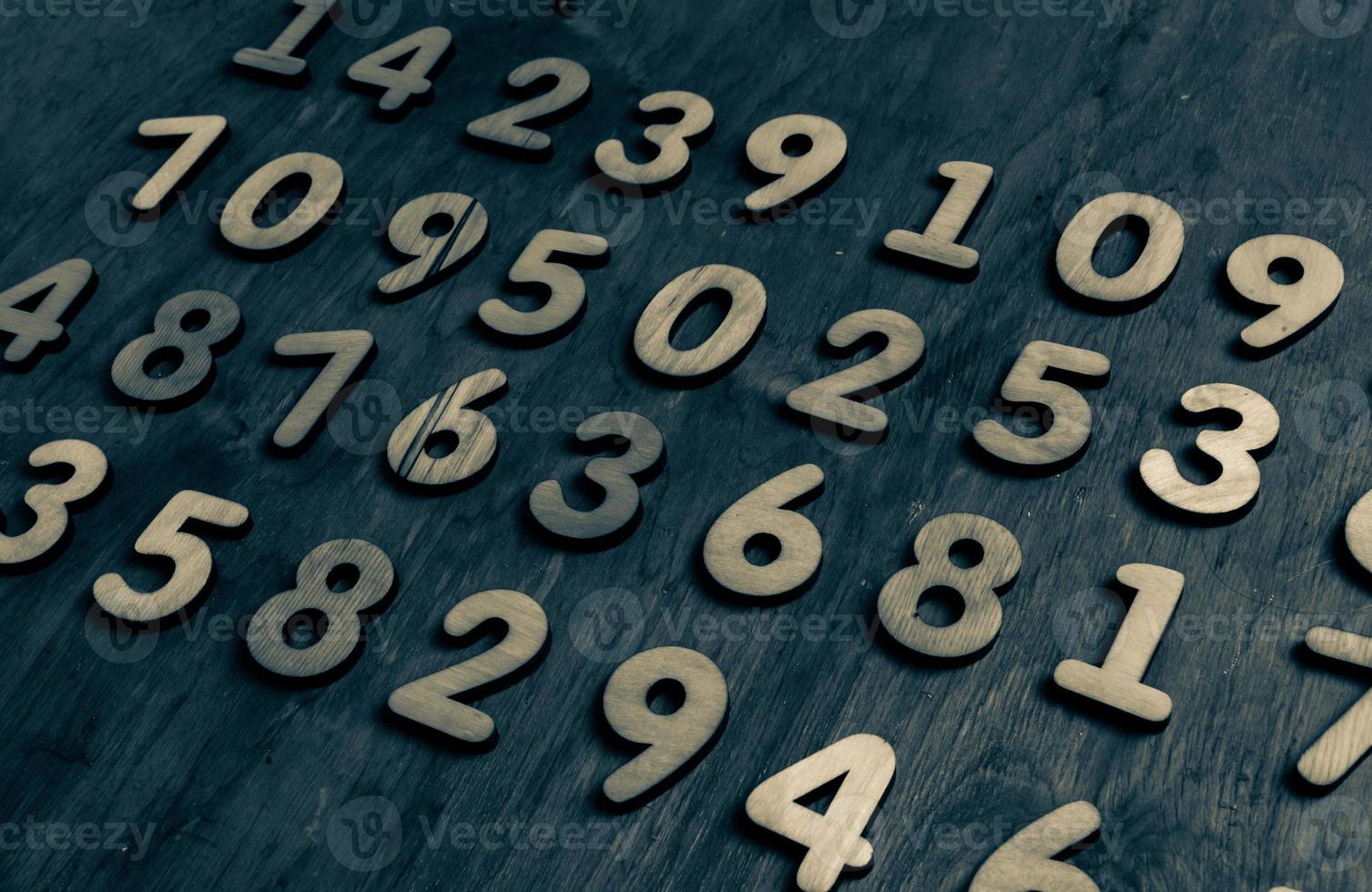 Background of numbers. from zero to nine. Numbers texture. Finance data concept. Mathematic. Seamless pattern with numbers. financial crisis concept. Business success. photo