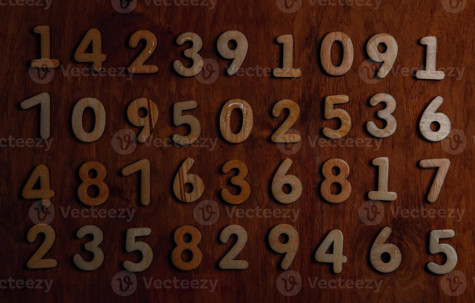 Background of numbers. from zero to nine. Numbers texture. Finance data concept. Mathematic. Seamless pattern with numbers. financial crisis concept. Business success. photo