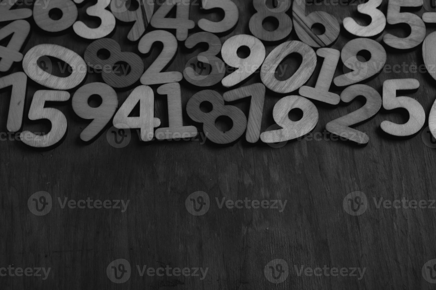 Background of numbers. from zero to nine. Numbers texture. Finance data concept. Mathematic. Seamless pattern with numbers. financial crisis concept. Business success. photo