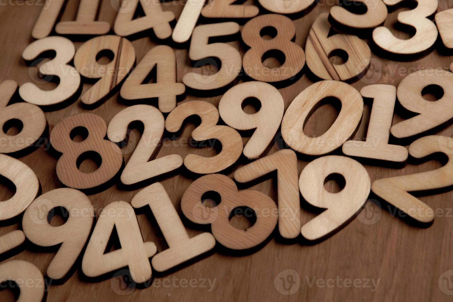Background of numbers. from zero to nine. Numbers texture. Finance data concept. Mathematic. Seamless pattern with numbers. financial crisis concept. Business success. photo