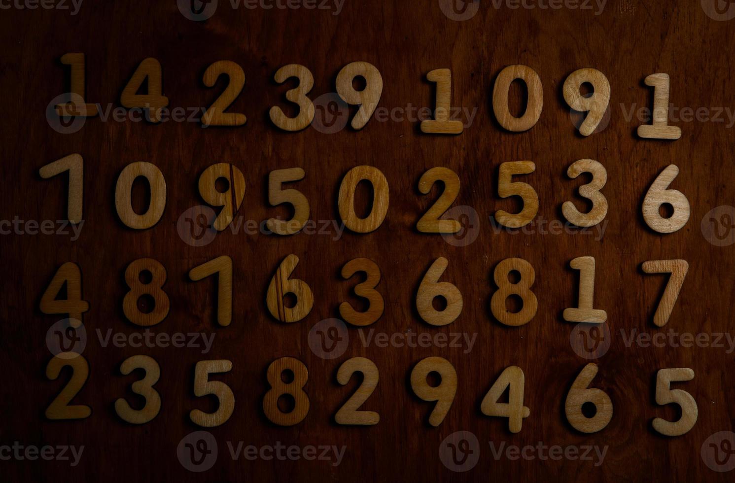 Background of numbers. from zero to nine. Numbers texture. Finance data concept. Mathematic. Seamless pattern with numbers. financial crisis concept. Business success. photo