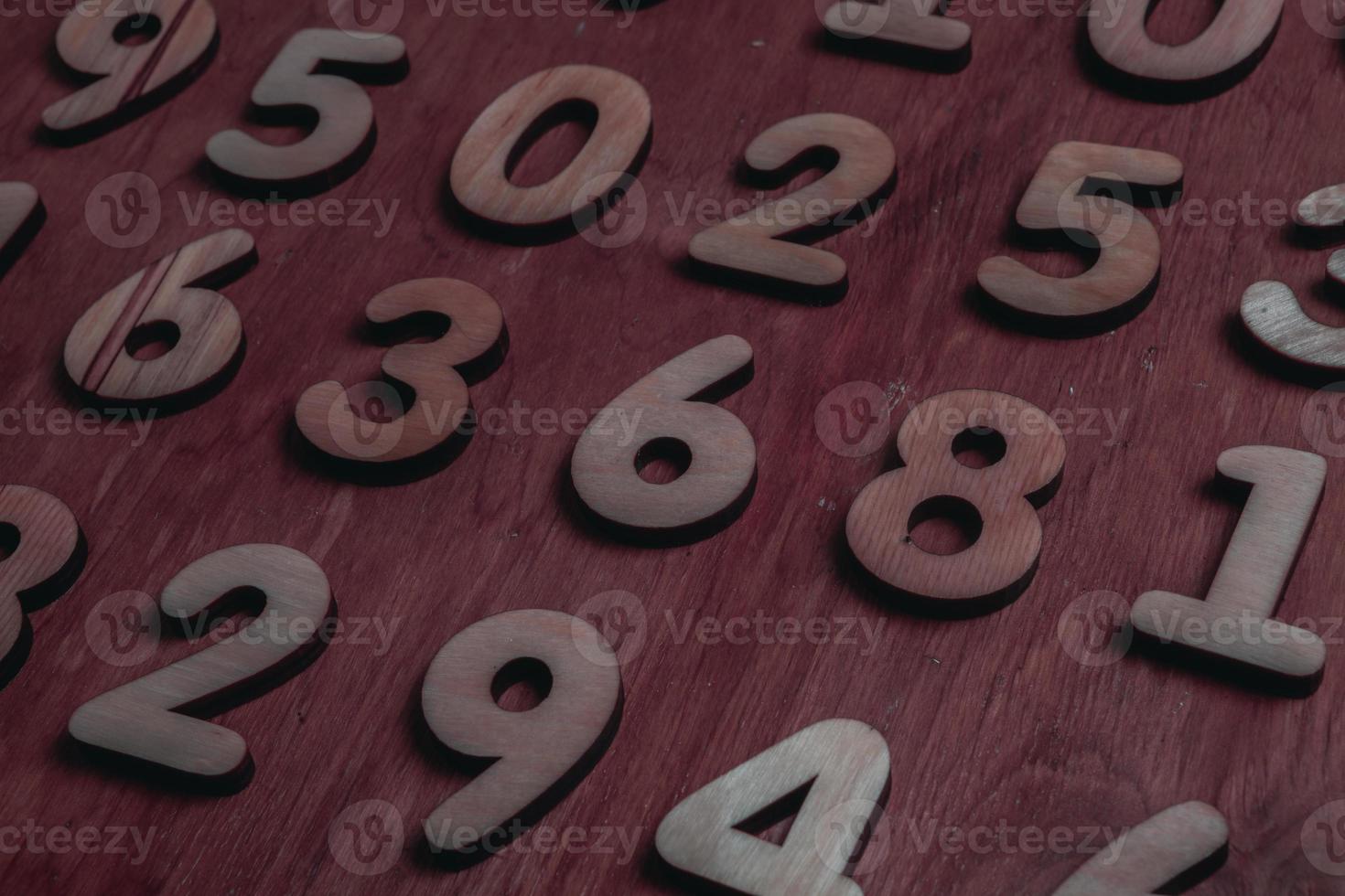 Background of numbers. from zero to nine. Numbers texture. Finance data concept. Mathematic. Seamless pattern with numbers. financial crisis concept. Business success. photo