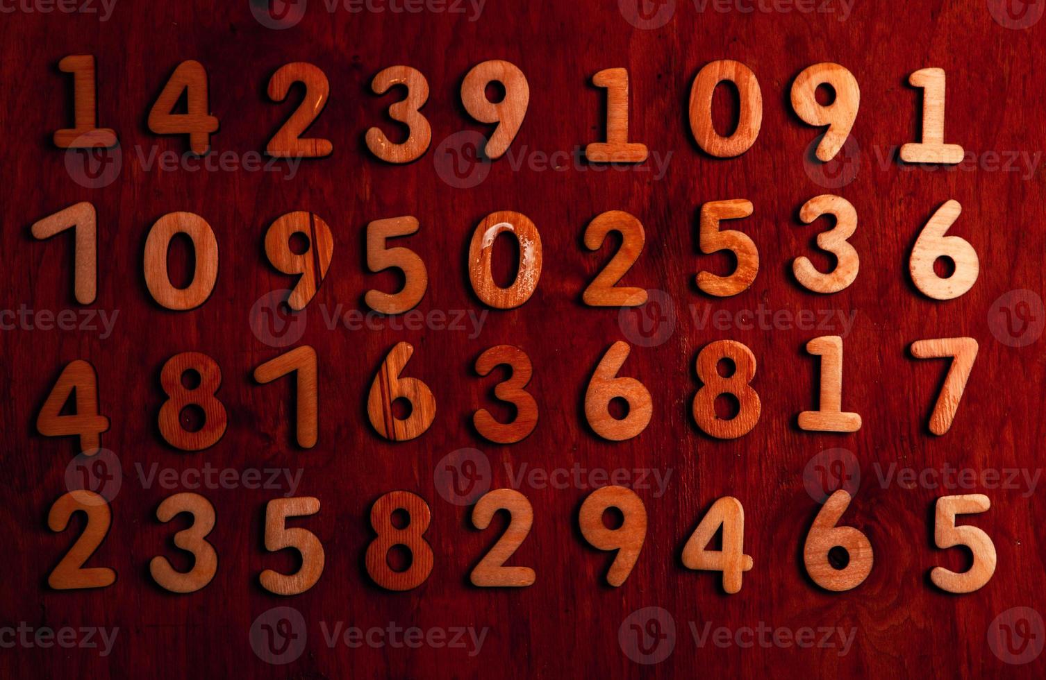 Background of numbers. from zero to nine. Numbers texture. Finance data concept. Mathematic. Seamless pattern with numbers. financial crisis concept. Business success. photo