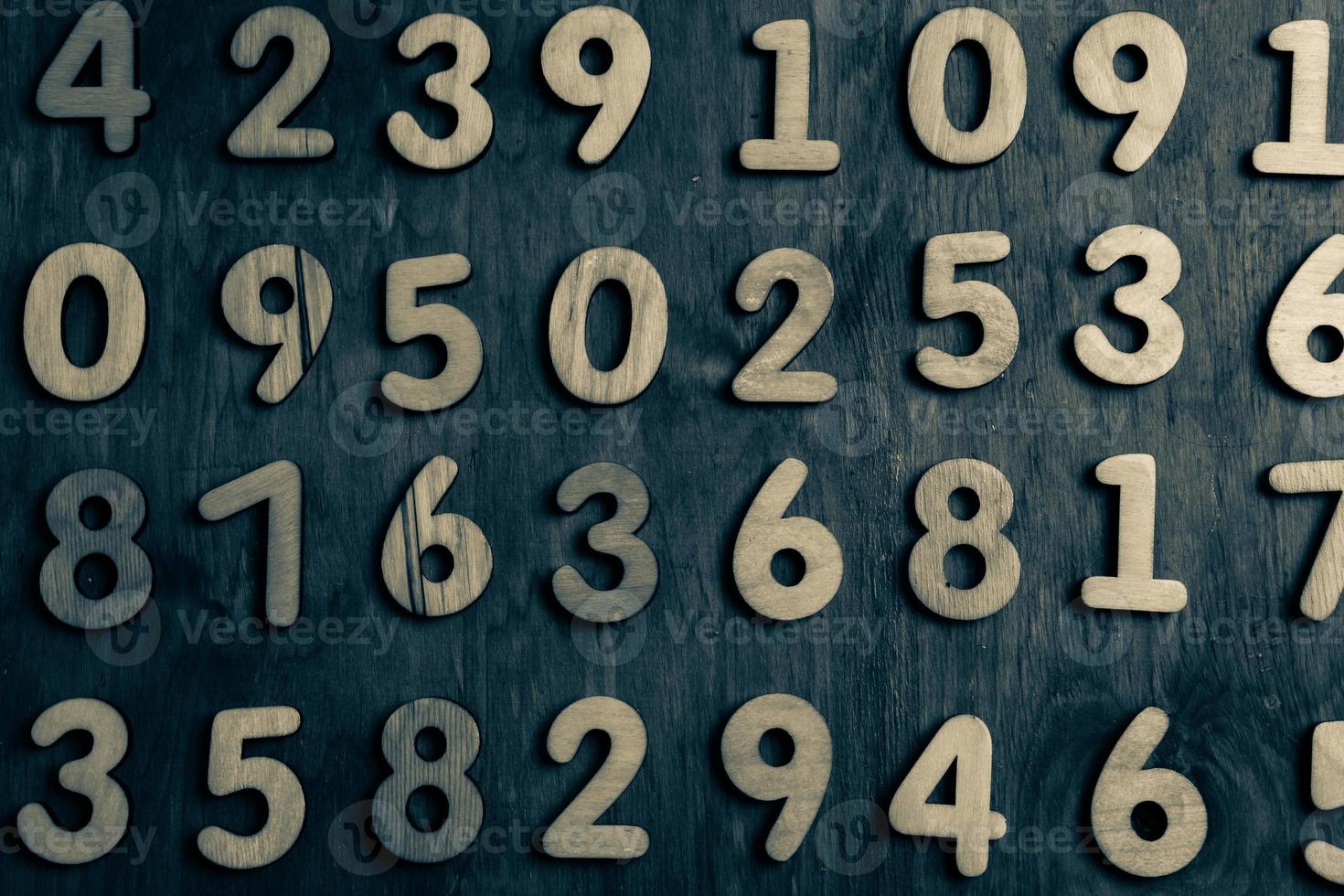 Background of numbers. from zero to nine. Numbers texture. Finance data concept. Mathematic. Seamless pattern with numbers. financial crisis concept. Business success. photo