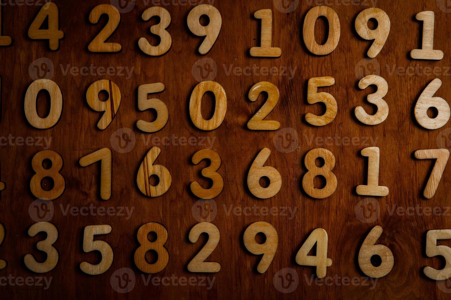 Background of numbers. from zero to nine. Numbers texture. Finance data concept. Mathematic. Seamless pattern with numbers. financial crisis concept. Business success. photo
