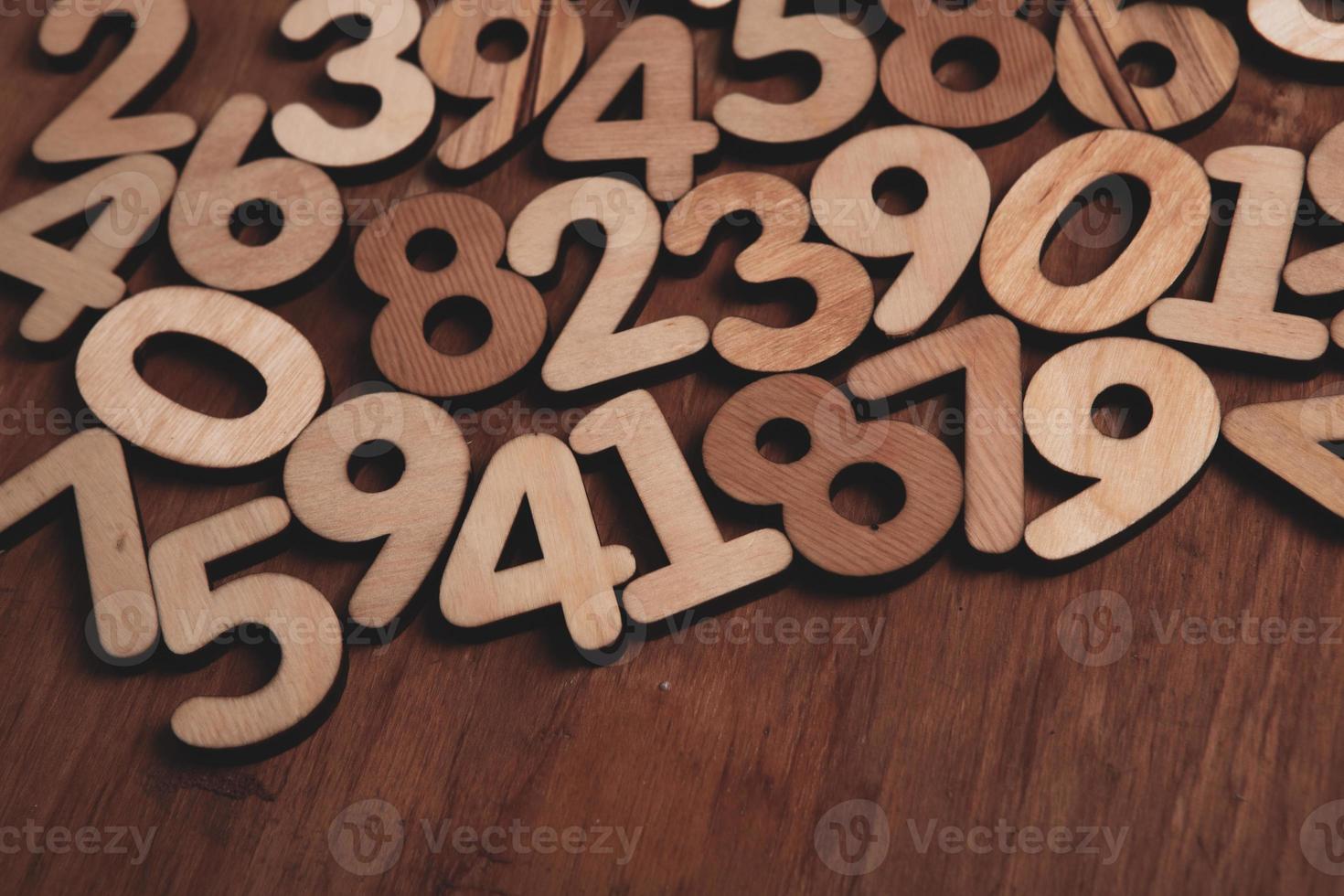 Background of numbers. from zero to nine. Numbers texture. Finance data concept. Mathematic. Seamless pattern with numbers. financial crisis concept. Business success. photo