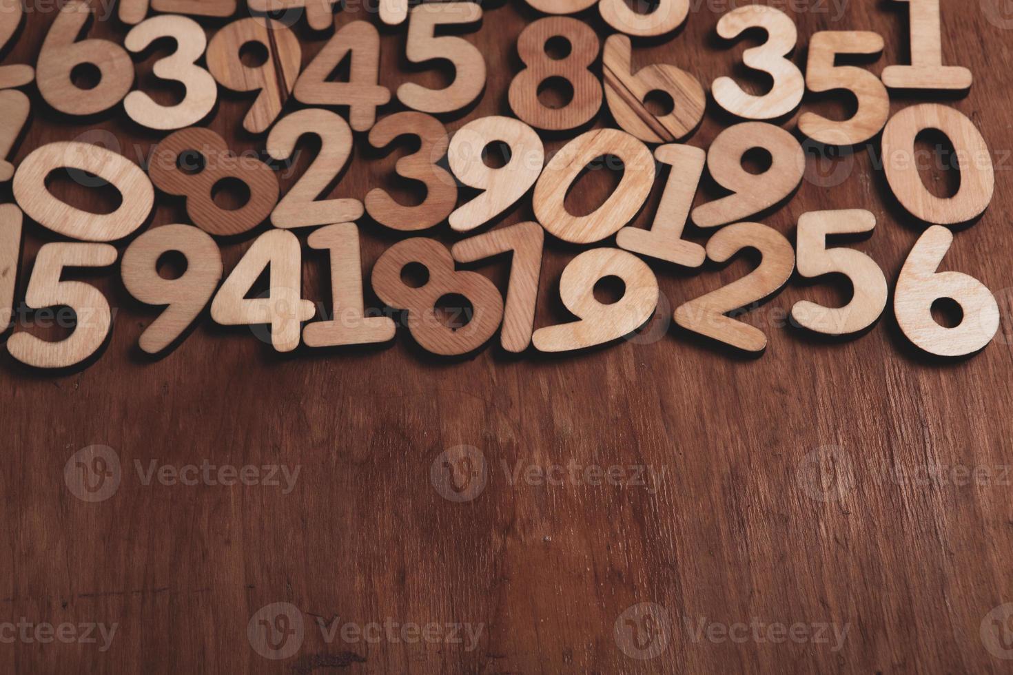 Background of numbers. from zero to nine. Numbers texture. Finance data concept. Mathematic. Seamless pattern with numbers. financial crisis concept. Business success. photo