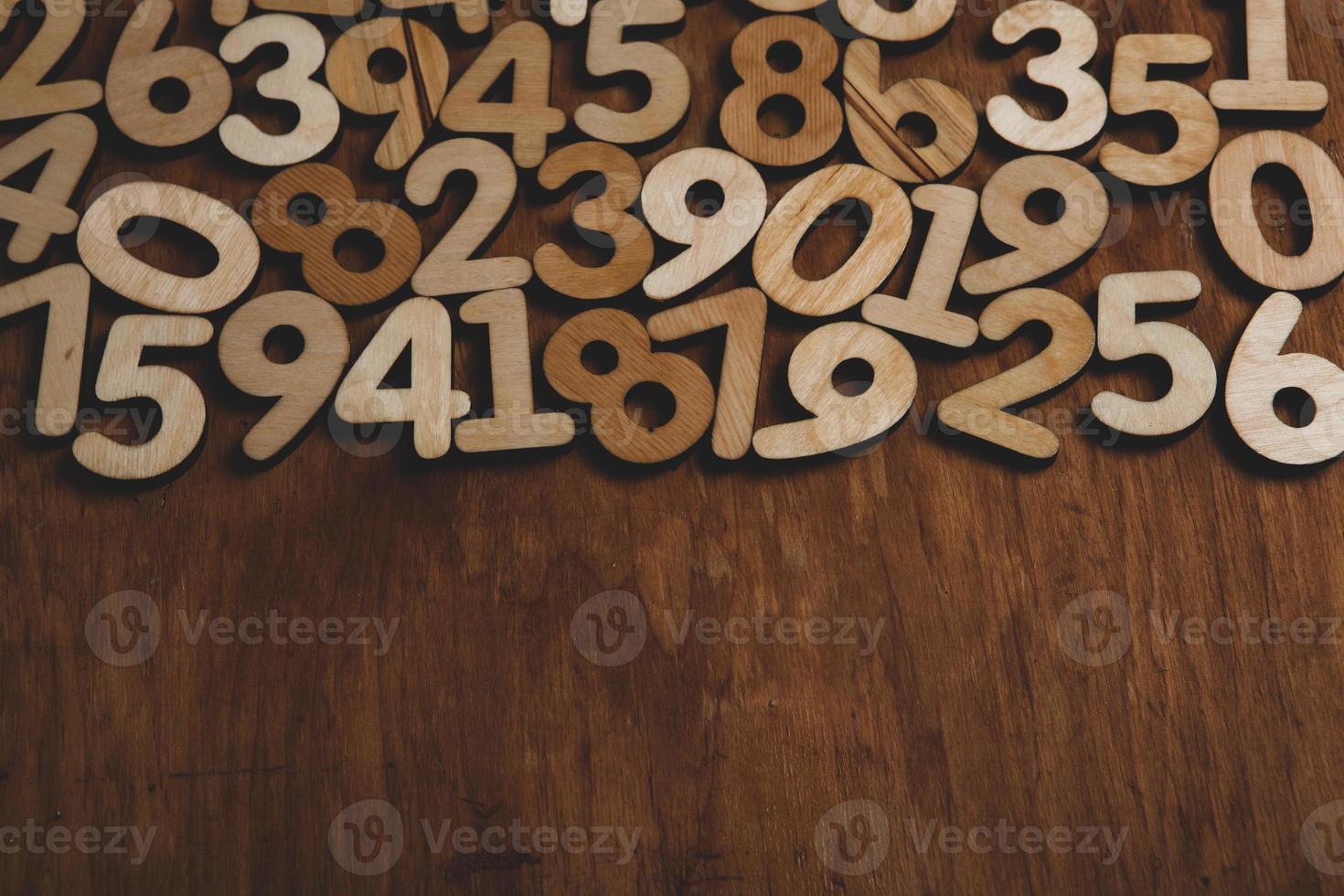 Background of numbers. from zero to nine. Numbers texture. Finance data concept. Mathematic. Seamless pattern with numbers. financial crisis concept. Business success. photo
