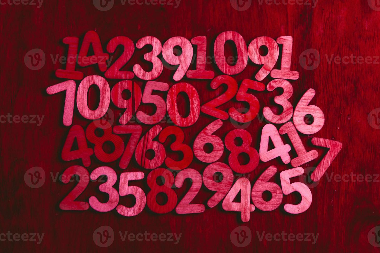 Background of numbers. from zero to nine. Numbers texture. Finance data concept. Mathematic. Seamless pattern with numbers. financial crisis concept. Business success. photo