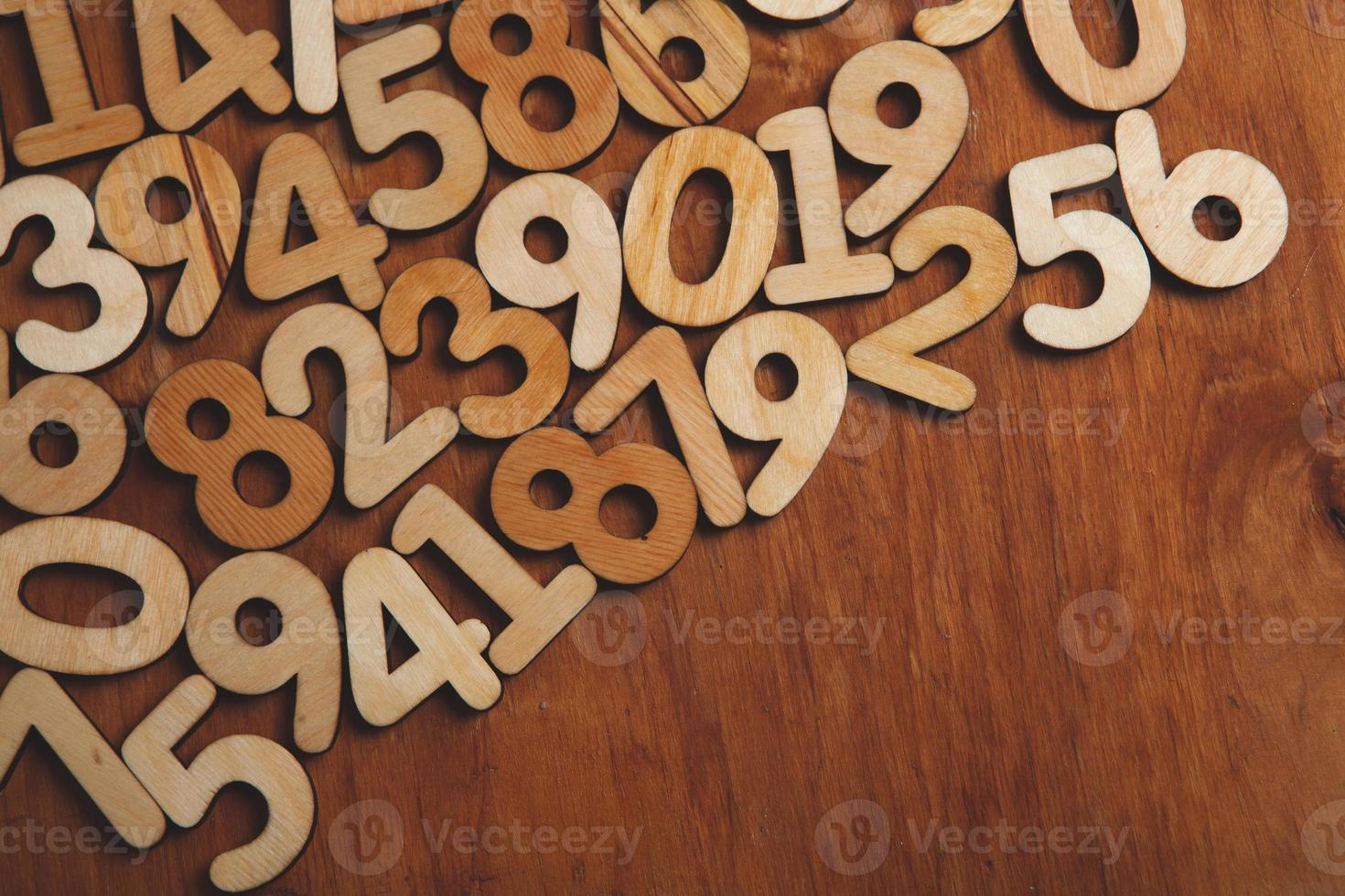 Background of numbers. from zero to nine. Numbers texture. Finance data concept. Mathematic. Seamless pattern with numbers. financial crisis concept. Business success. photo