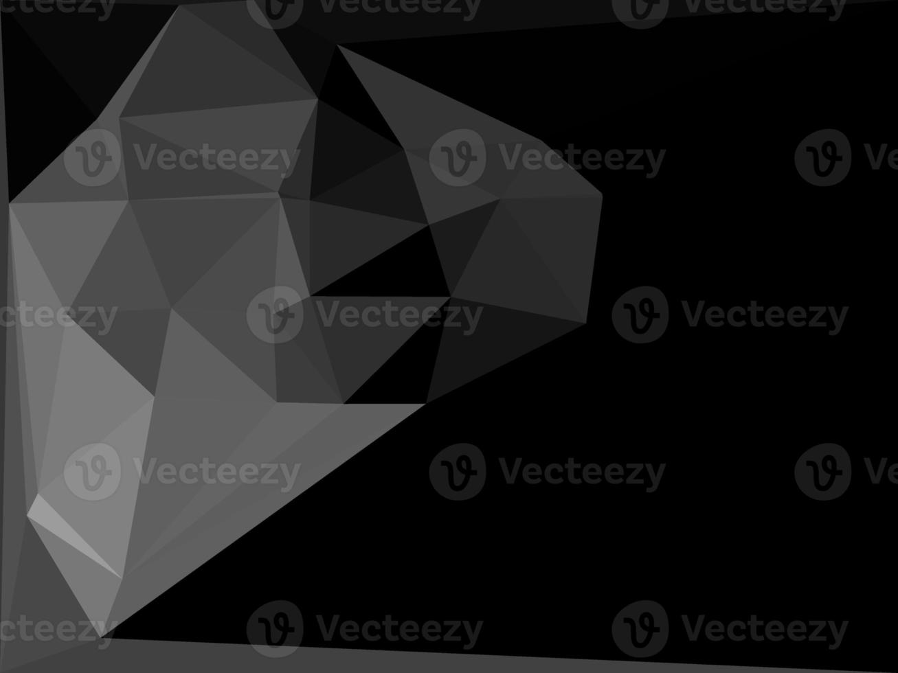 Black and white polygonal pattern Abstract geometric background Triangular mosaic, perfect for, mobile, app, advertisement, social media photo