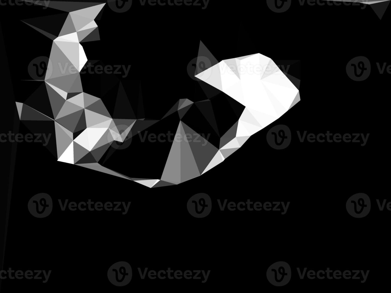 Black and white polygonal pattern Abstract geometric background Triangular mosaic, perfect for, mobile, app, advertisement, social media photo