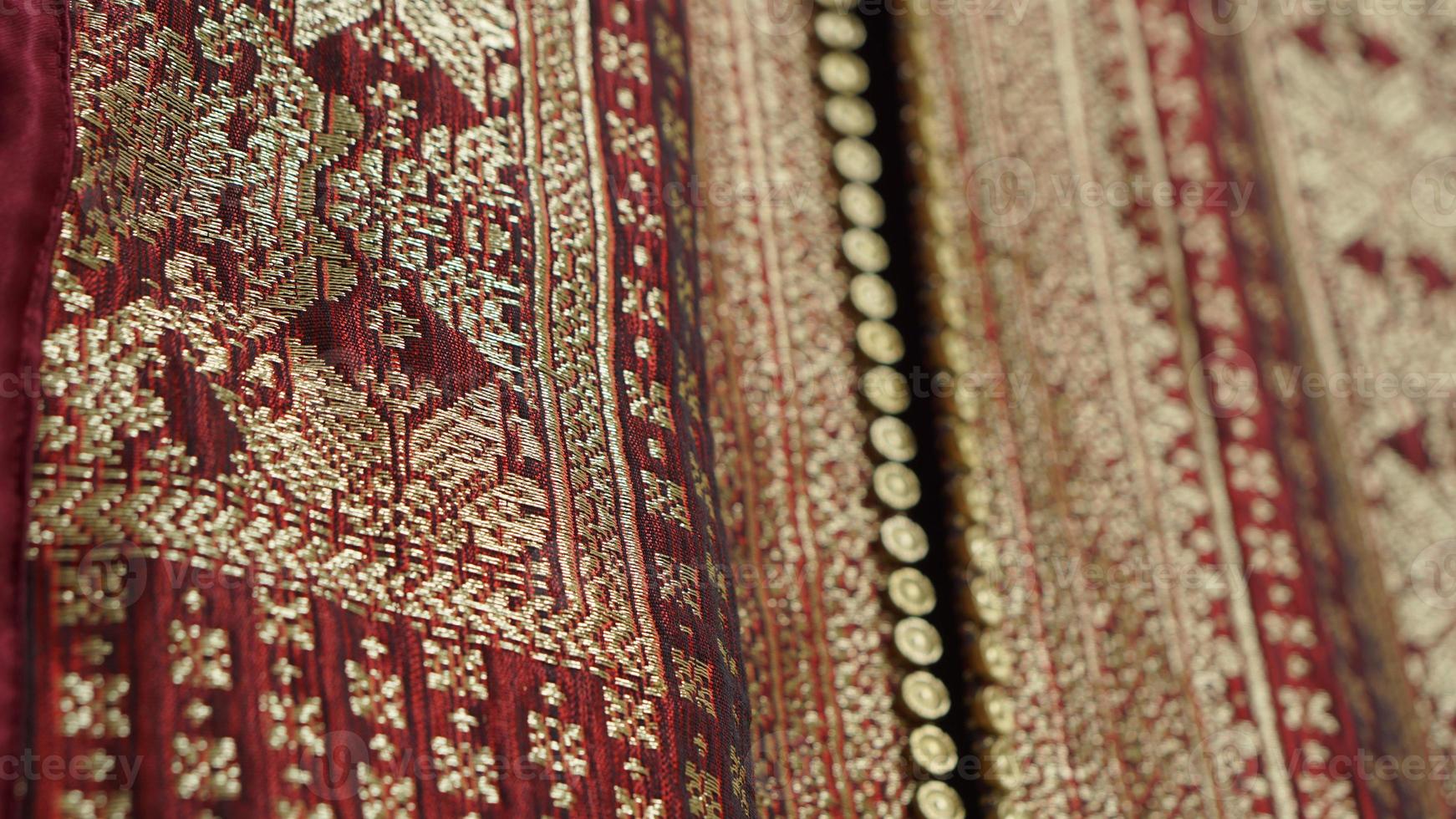 Traditional batik songket pattern Indonesia photo