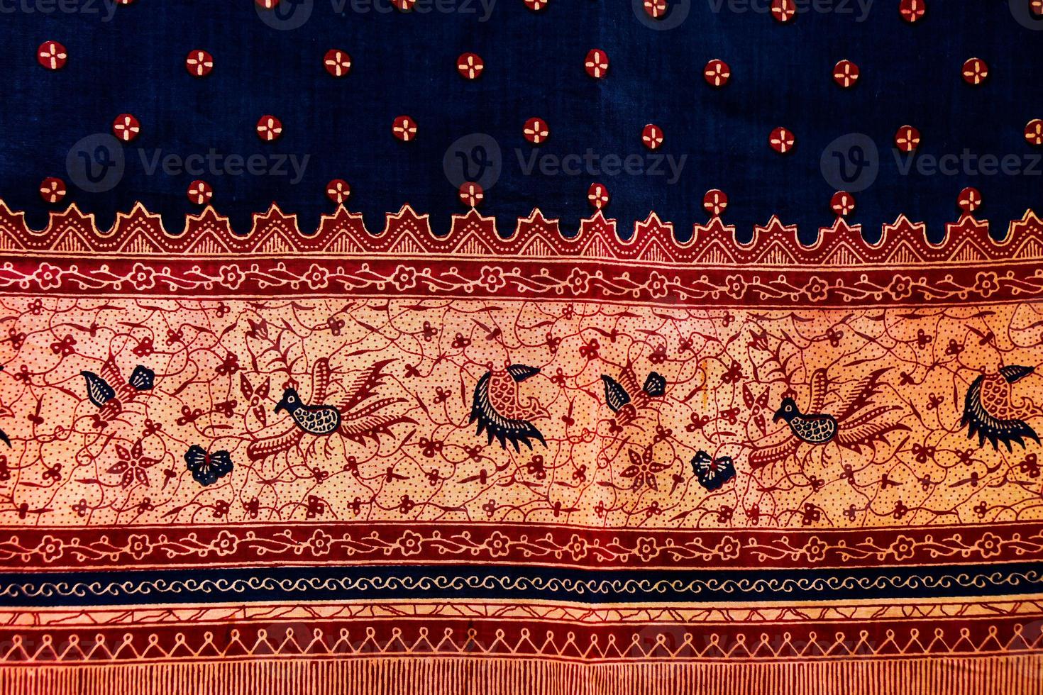 Batik traditional cloth patterns from Indonesia photo