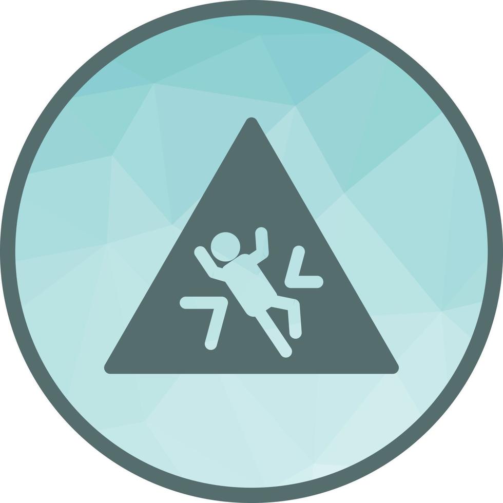 Crush Zone Low Poly Background Icon vector