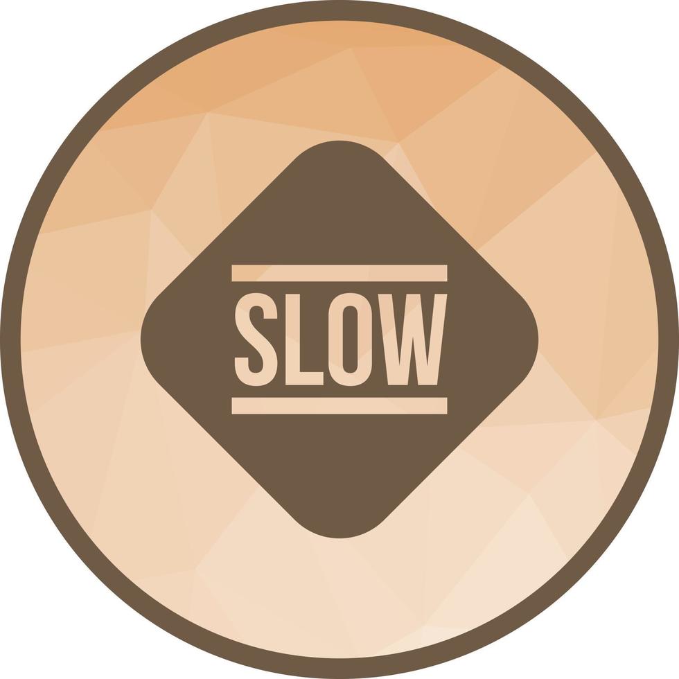 Slow Low Poly Background Icon vector