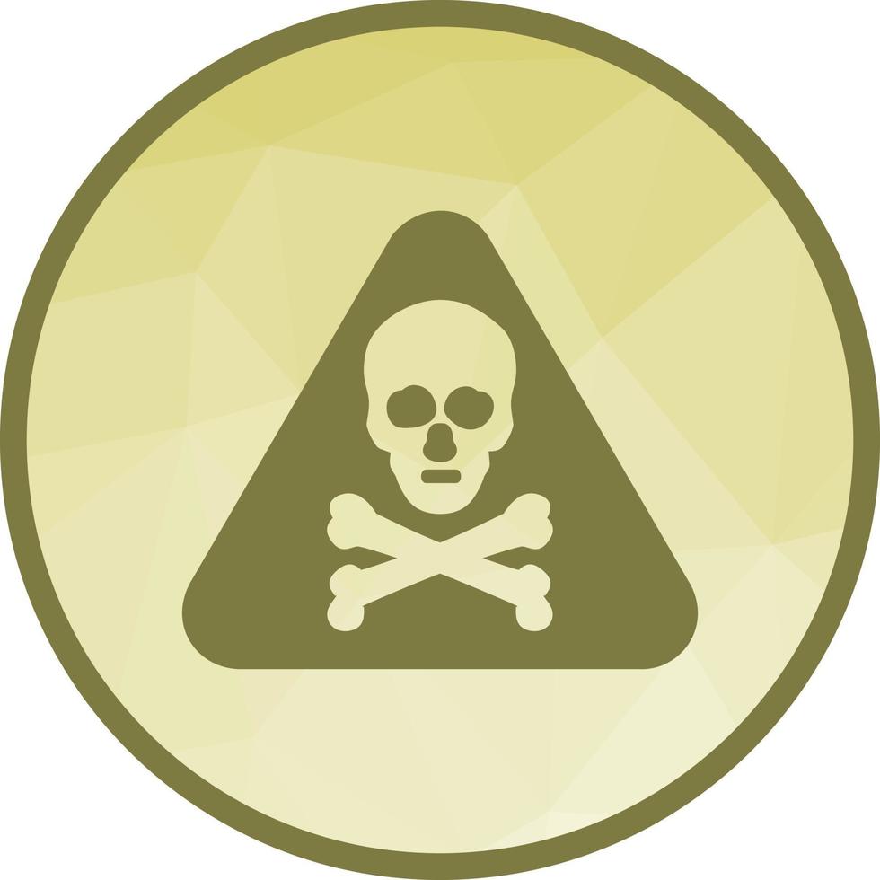 Danger Low Poly Background Icon vector