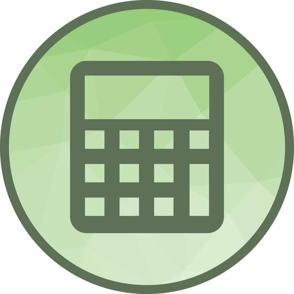 Calculator Low Poly Background Icon vector