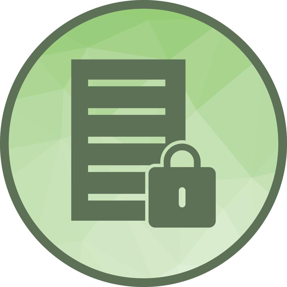 Secure Data Low Poly Background Icon vector