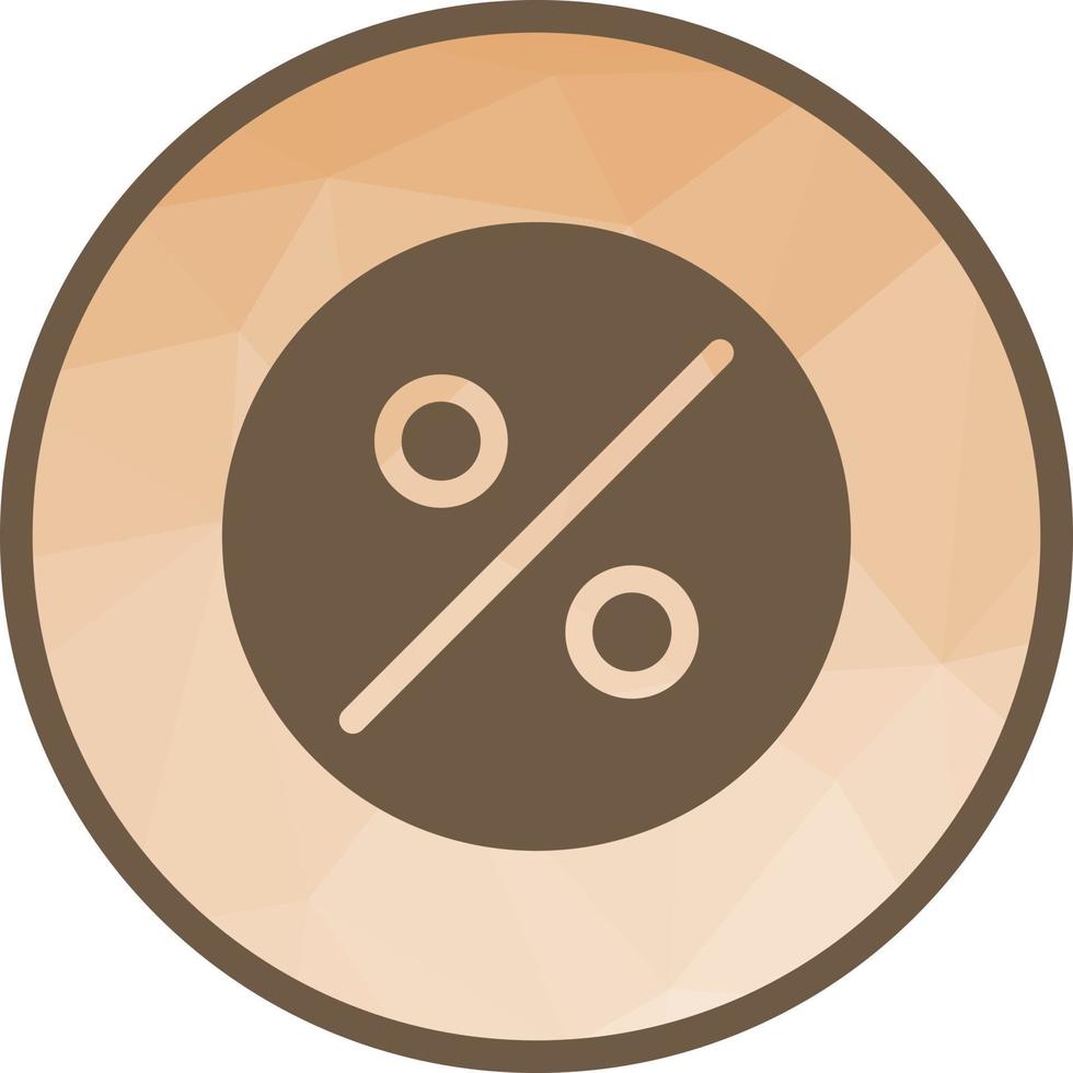 Percentage Low Poly Background Icon vector