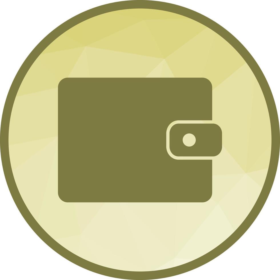 Wallet Low Poly Background Icon vector
