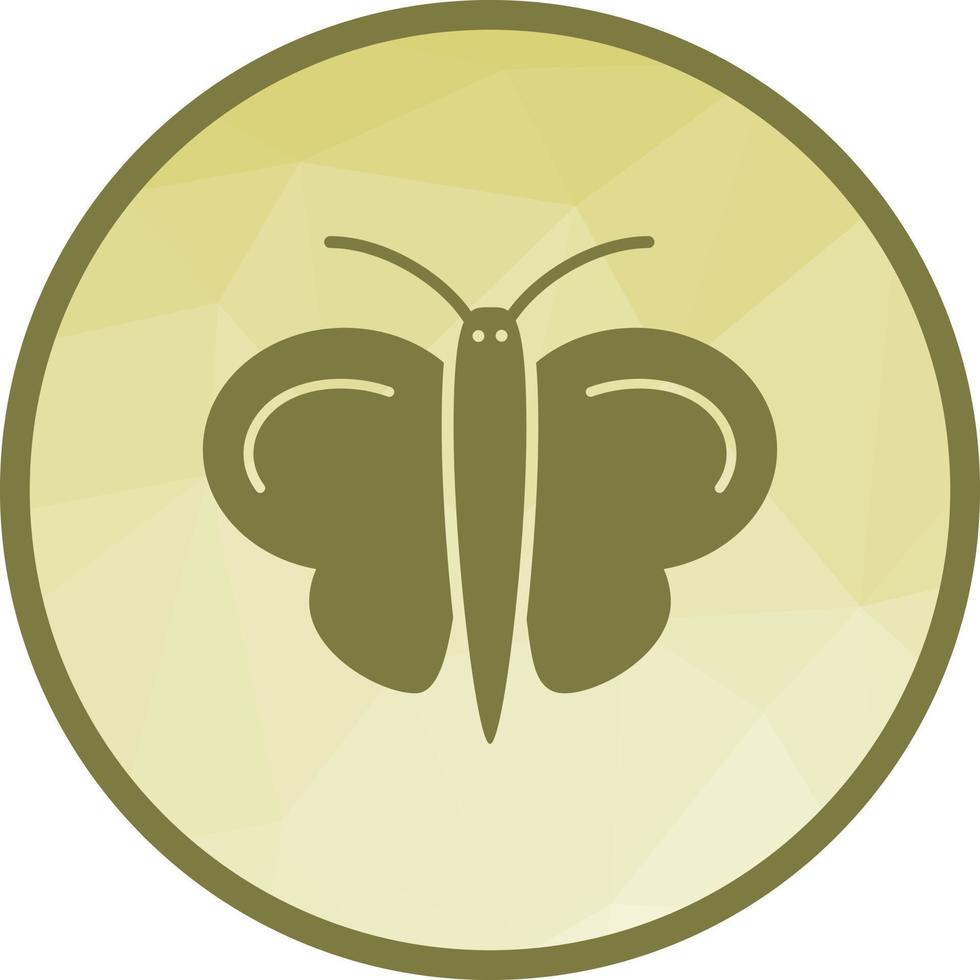 Butterfly II Low Poly Background Icon vector