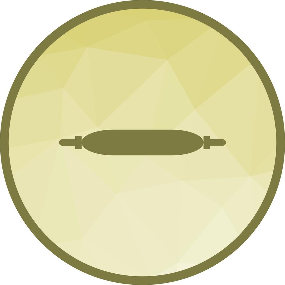 Roller Pin Low Poly Background Icon vector