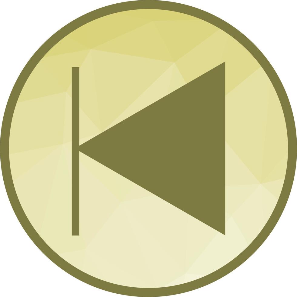 Previous Track Low Poly Background Icon vector