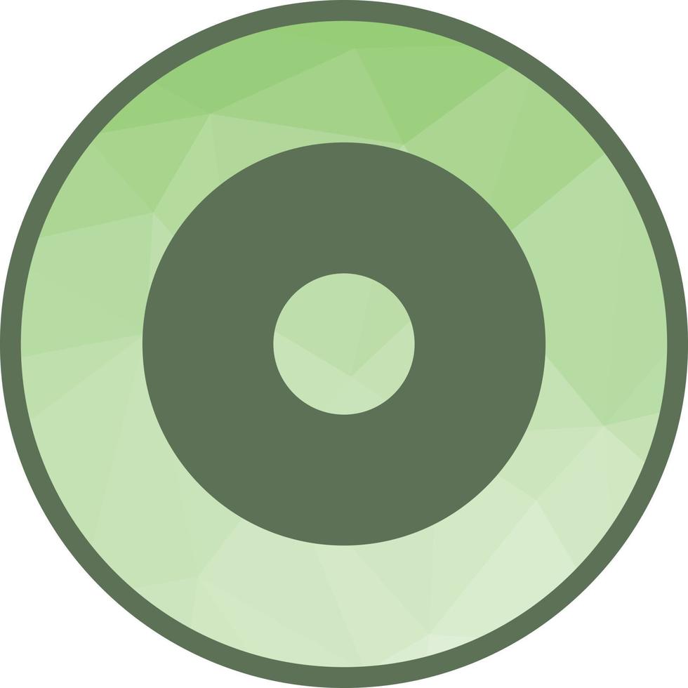 Record Low Poly Background Icon vector