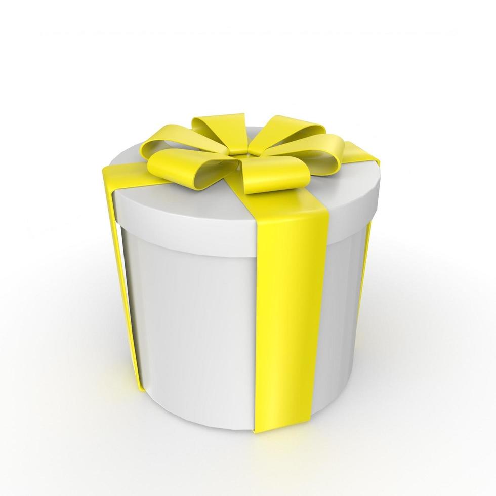 Gift box isolated on background photo