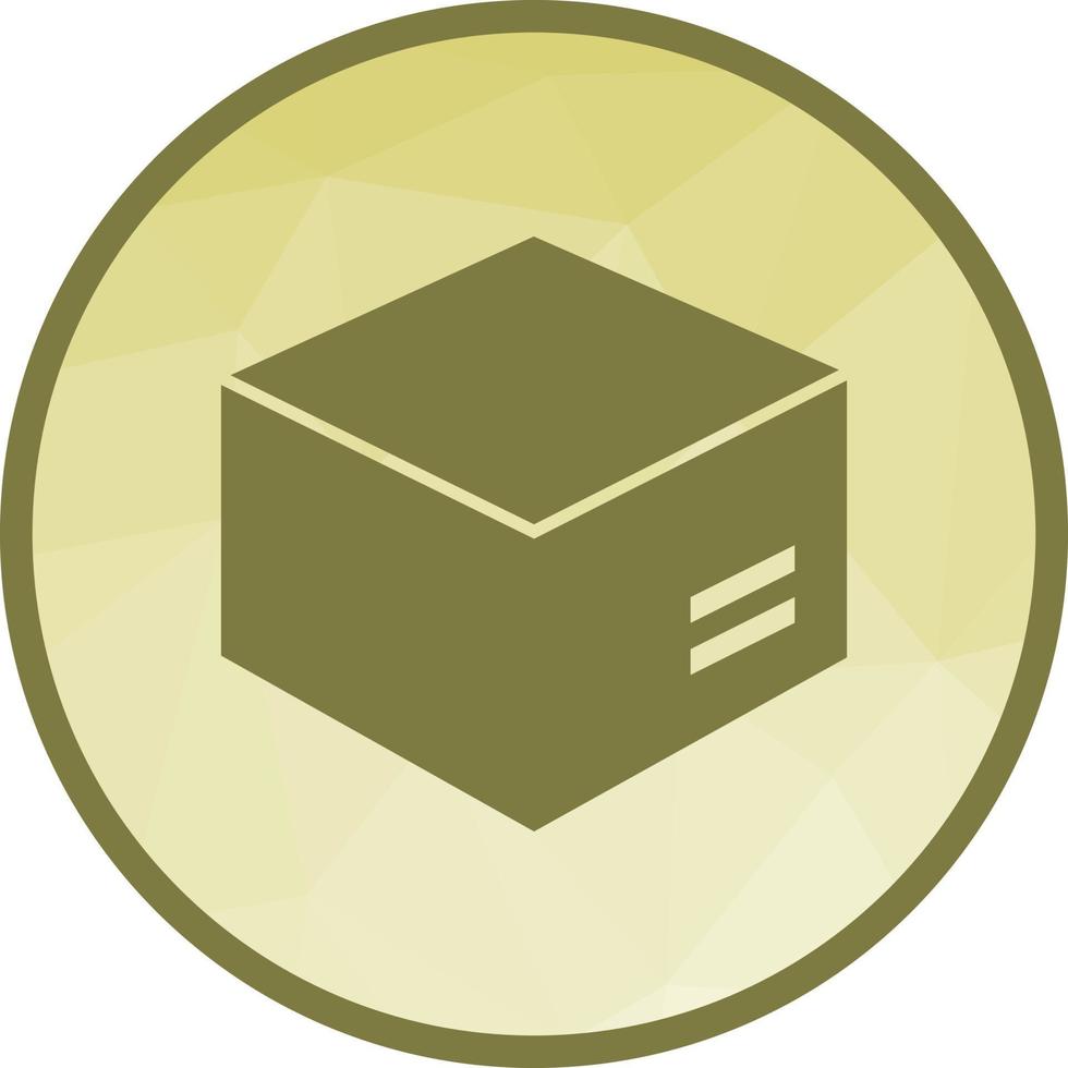 Cargo Box Low Poly Background Icon vector