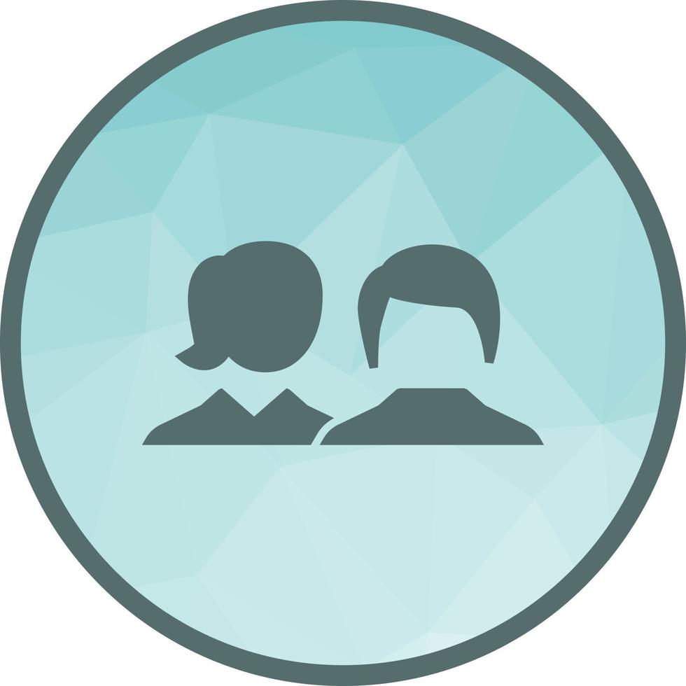 Agents and clients Low Poly Background Icon vector