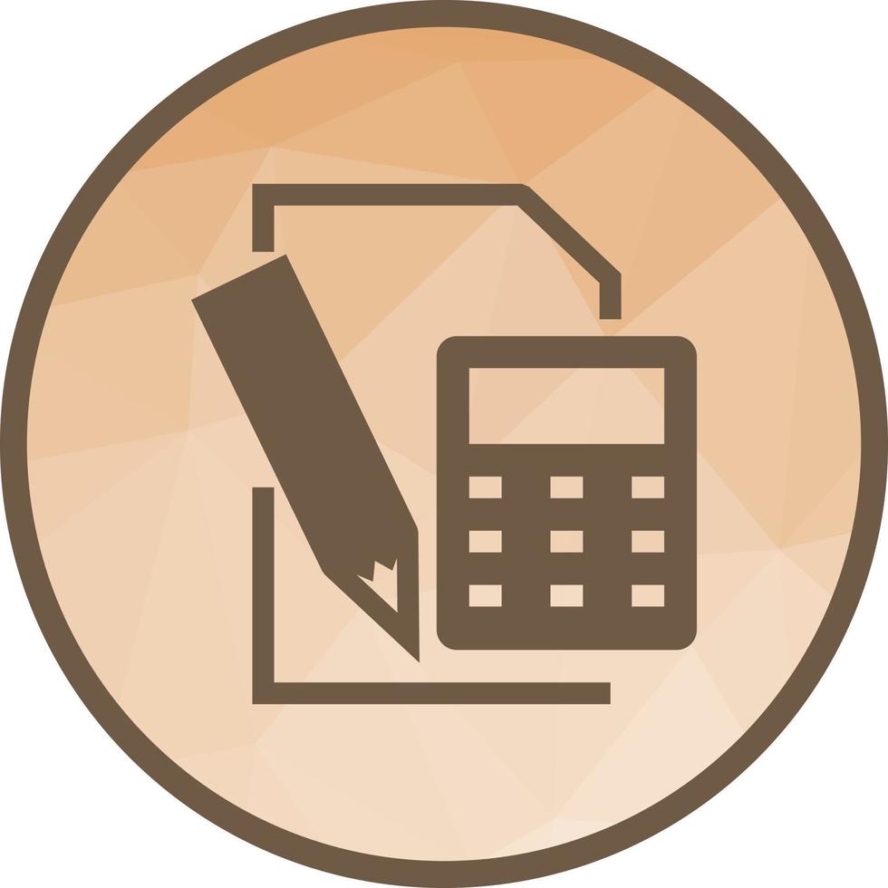 Calculations Low Poly Background Icon vector