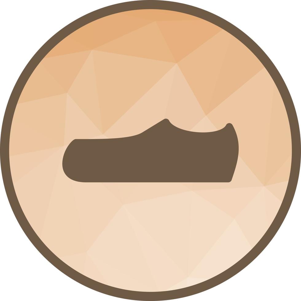 Casual Shoes Low Poly Background Icon vector