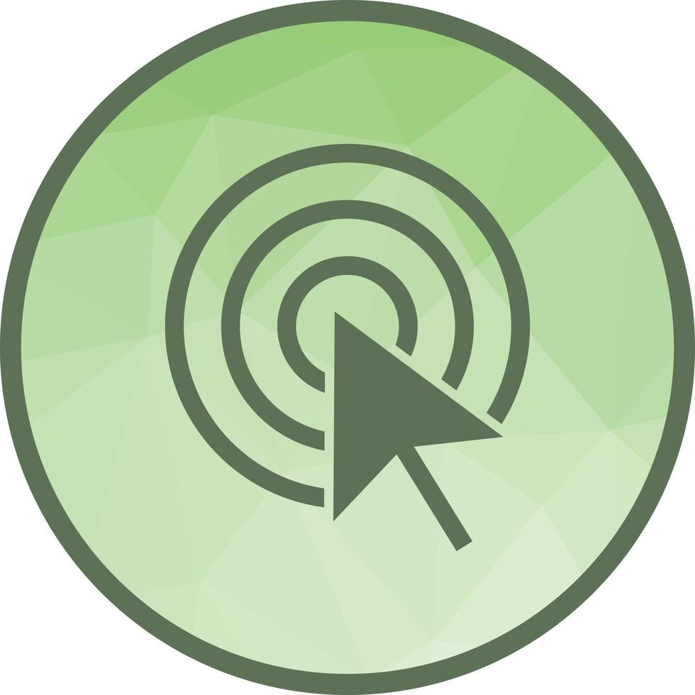 Pay Per Click Low Poly Background Icon vector