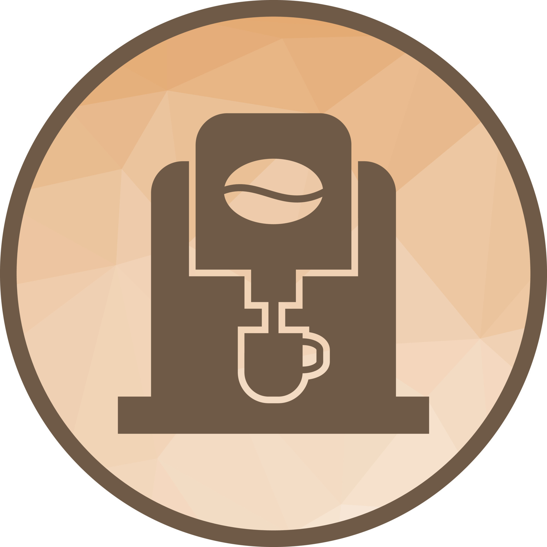 Coffee Machine Low Poly Background Icon 16711687 Vector Art at Vecteezy