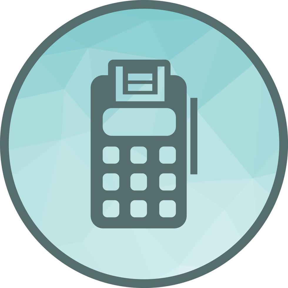 Free Utility Bill Payment Low Poly Background Icon vector