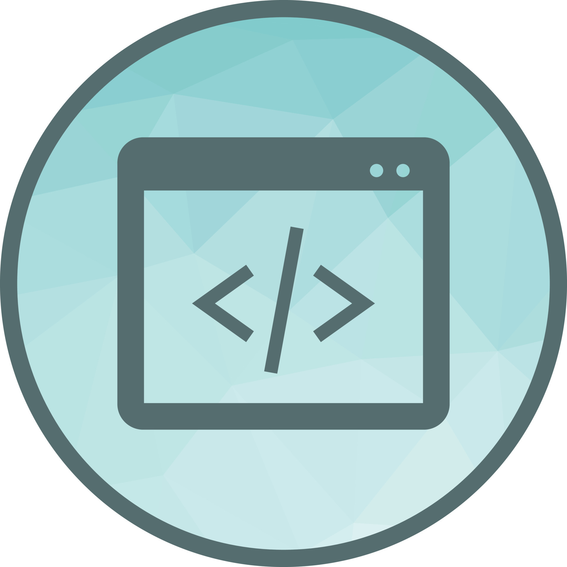 Programming Low Poly Background Icon 16711862 Vector Art at Vecteezy