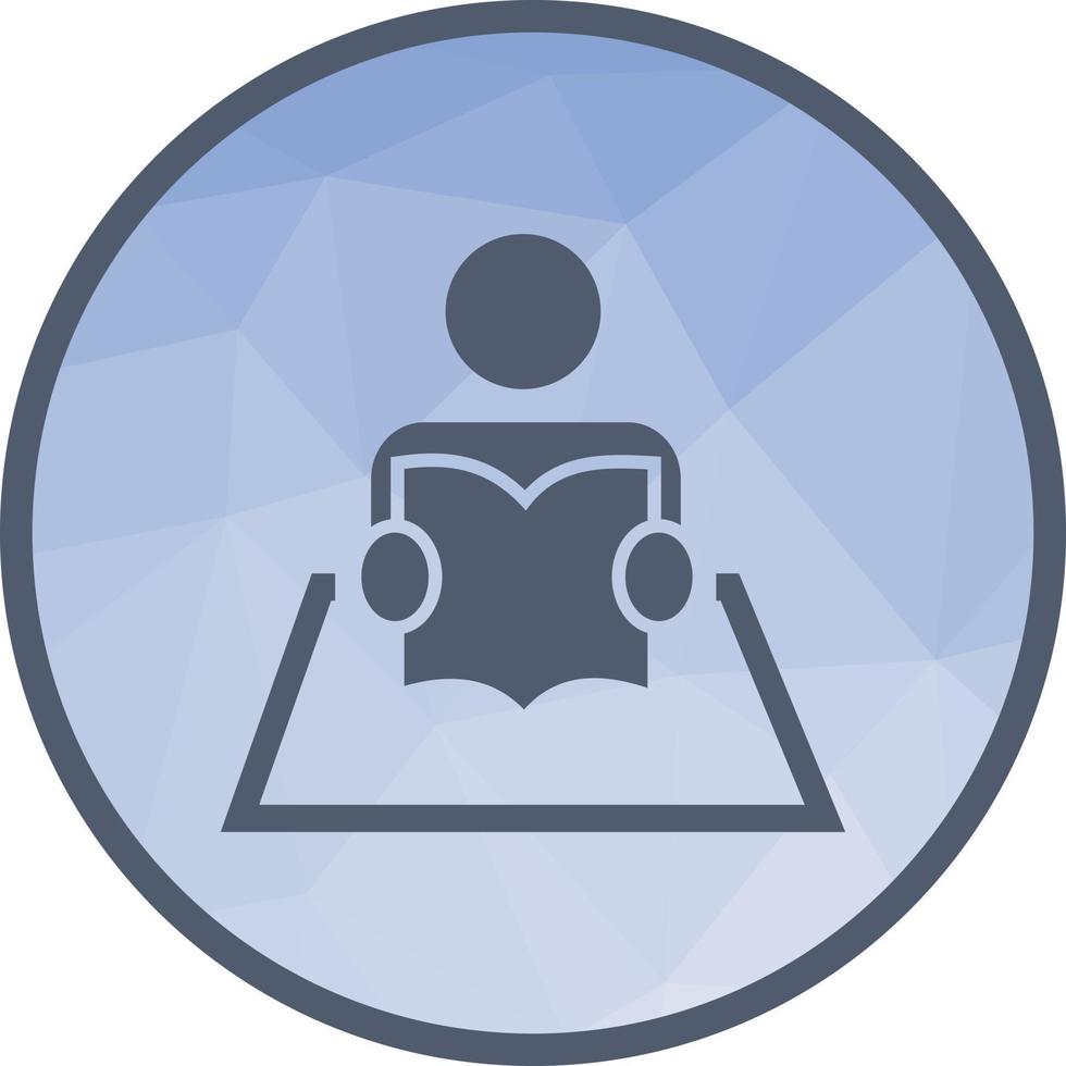 Homework Low Poly Background Icon vector
