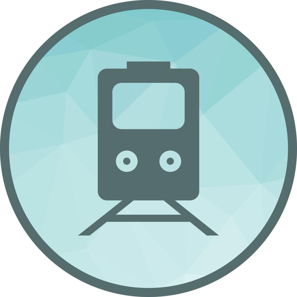 Railway Low Poly Background Icon vector