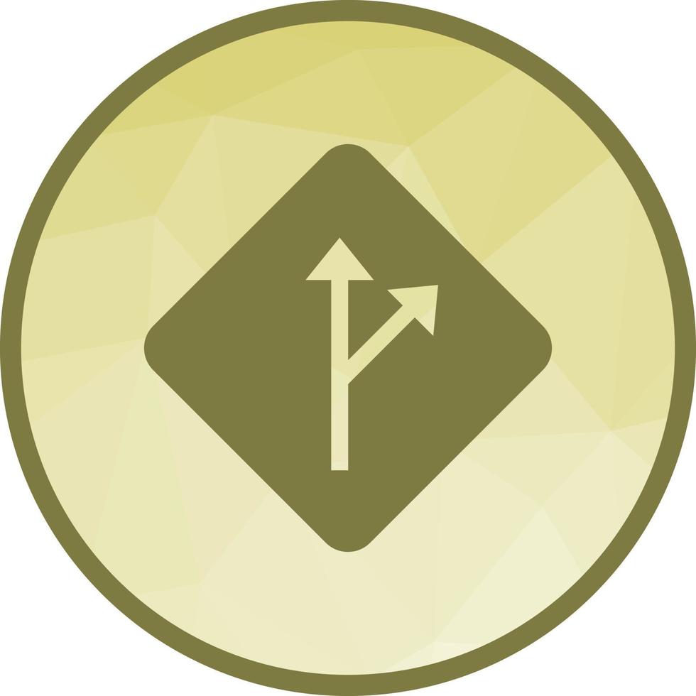 Deviation Sign Low Poly Background Icon vector