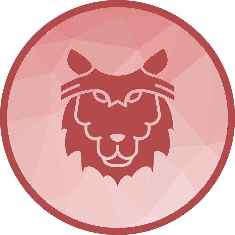 Wolf Face Low Poly Background Icon vector
