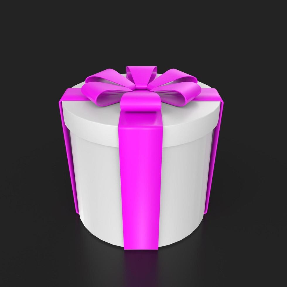 Gift box isolated on background photo