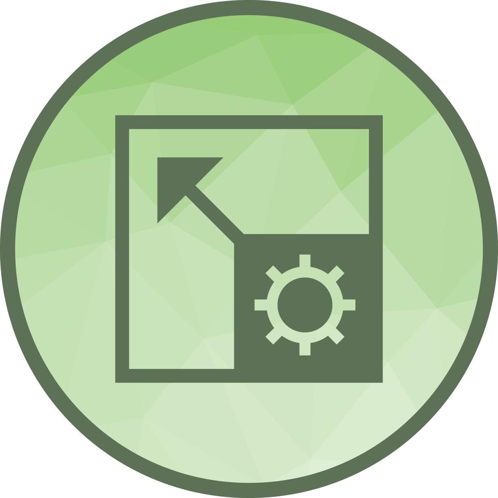 Scalable System Low Poly Background Icon vector