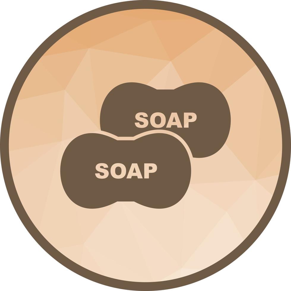 Soap Low Poly Background Icon vector