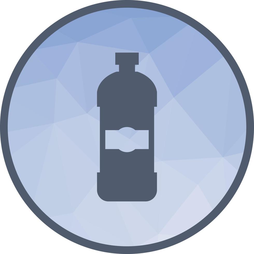 Detergent Bottle Low Poly Background Icon vector