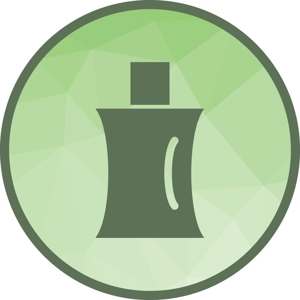 Perfume Bottle Low Poly Background Icon vector