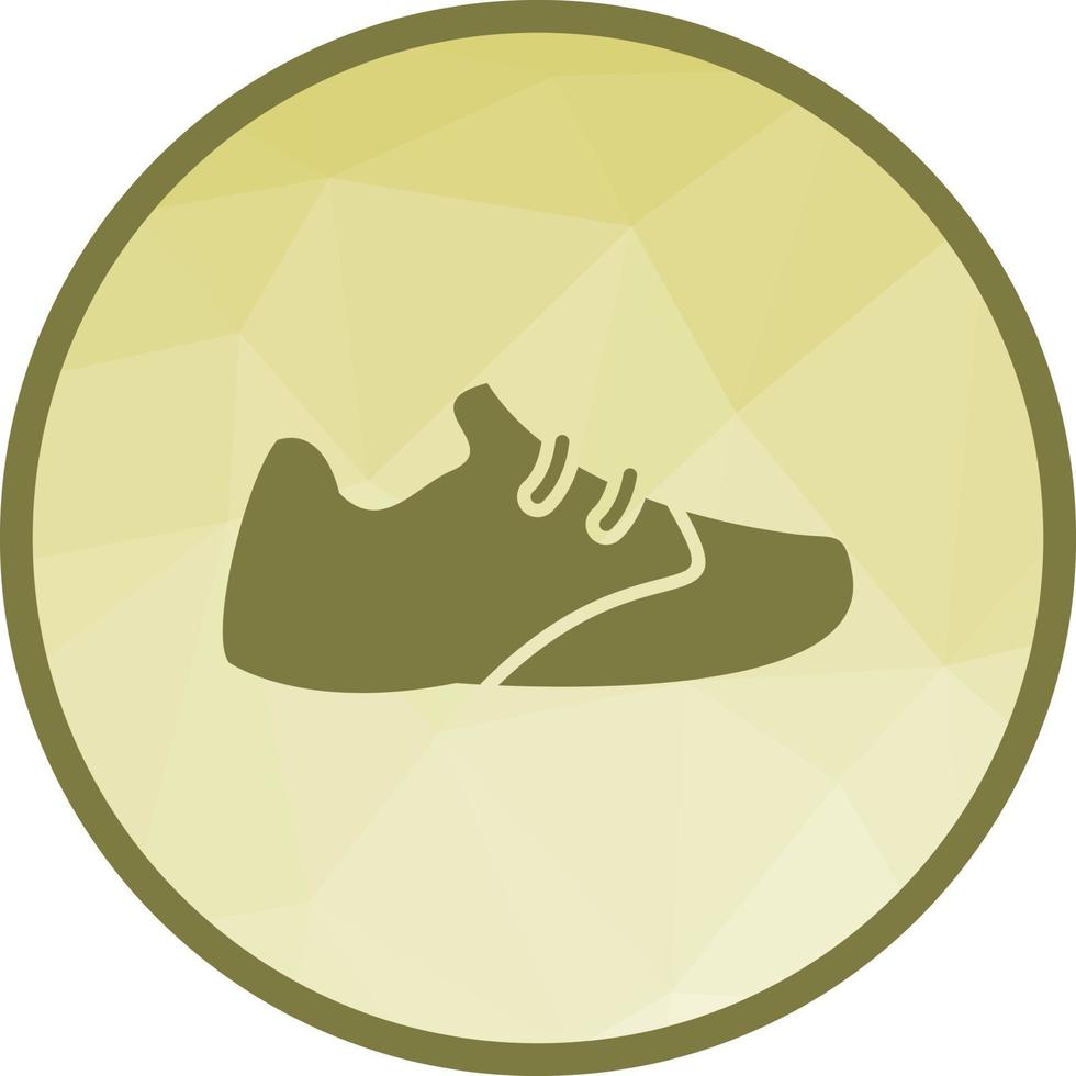 Joggers Low Poly Background Icon vector